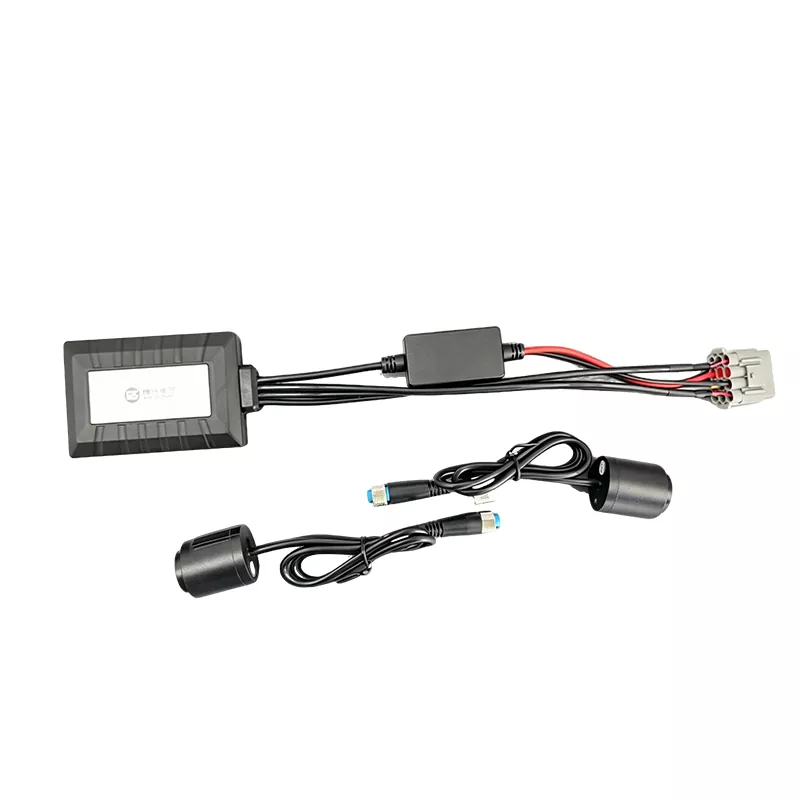 Dual-Lens Motorcycle Dash Cam with TV Output