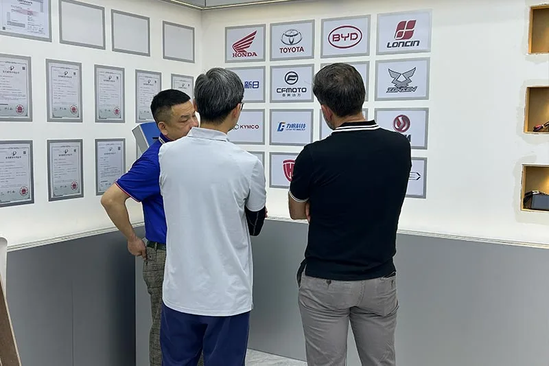 Photo with client