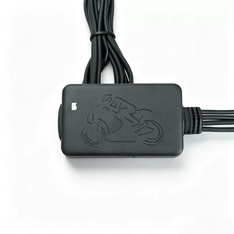 Dual-Lens Motorcycle Dash Cam with Loop Recording