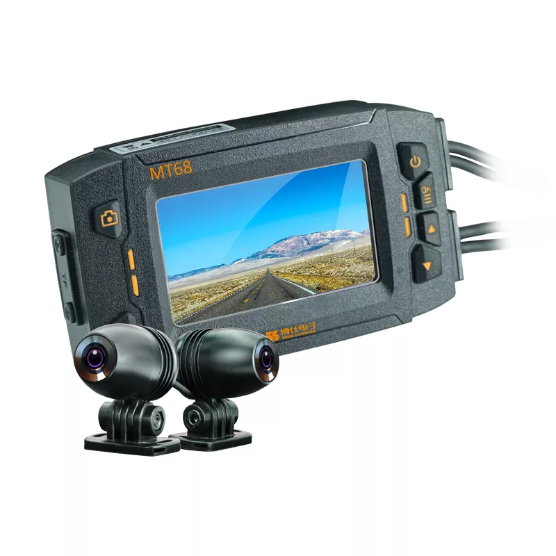 IP65 Waterproof Dual-Lens Motorcycle Dash Cam