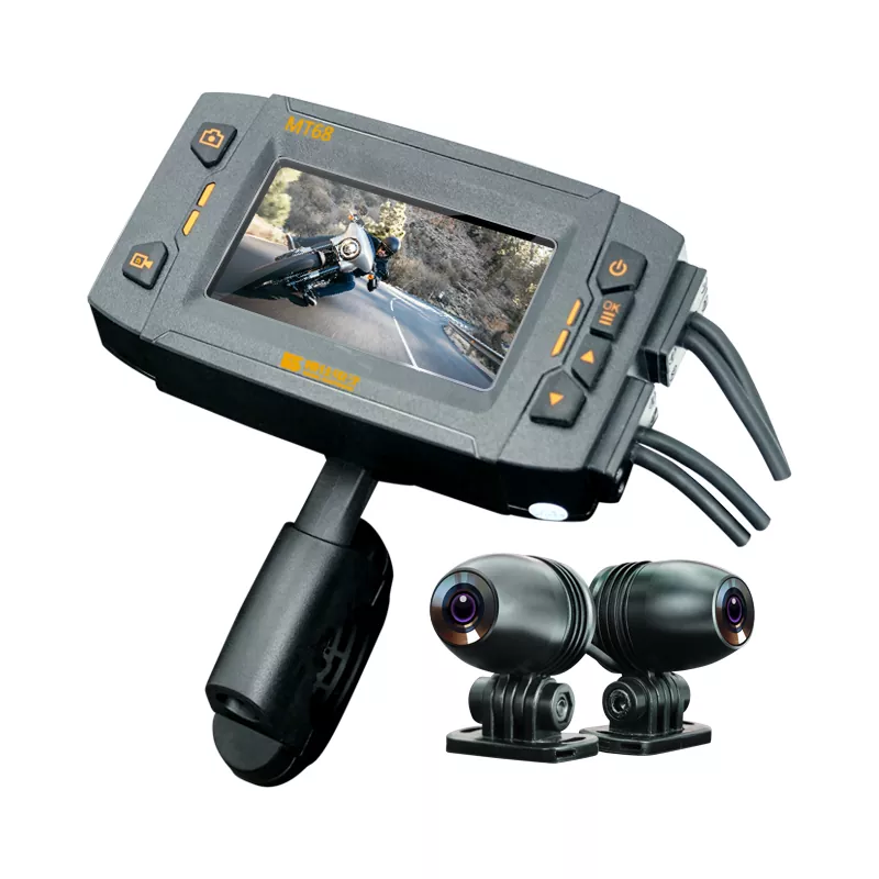 IP65 Waterproof Dual-Lens Motorcycle Dash Cam